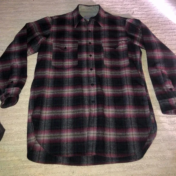 Pendleton wool button down shirt size large - Picture 1 of 2